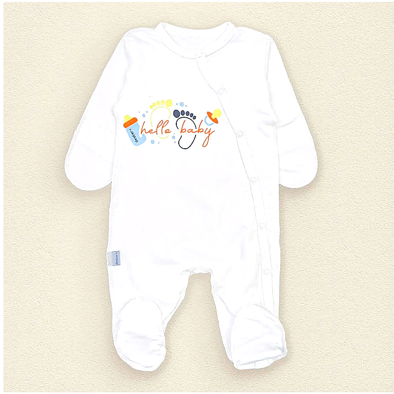 Чоловічок Dexter&#039;s для новонародженого &quot;Hello Baby&quot;, молочний, 56 см (d114хл-мл) large popup