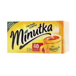 Чай чорний дрібнолистовий у пакетиках Minutka, 40 шт., 56 г.