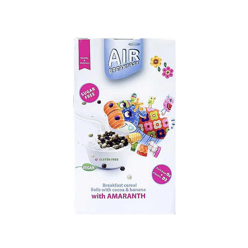 Cніданок сухий Air Breakfast кульки з какао та бананом, 180 г.  large popup