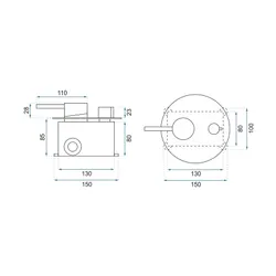 Душевий гарнітур REA LUNGO золото REA-P4110 (REA-P4110) thumbnail