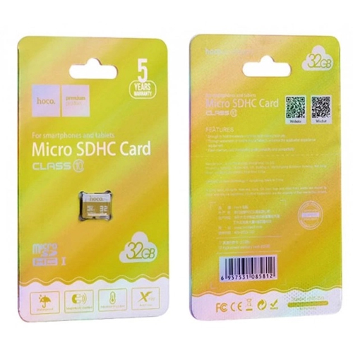 Карта пам&#039;яті Hoco MicroSD, 32GB 10 Class 90Mb/s без адаптера large popup