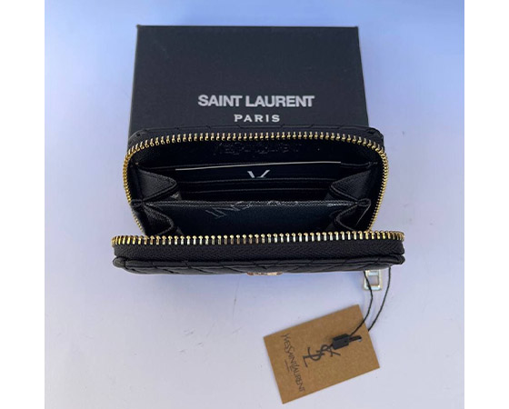 Гаманець жіночий YvesSaintLaurent маленький чорний (7687) large popup