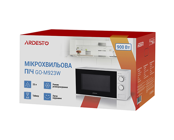 Мікрохвильова піч Ardesto GO-M923W large popup