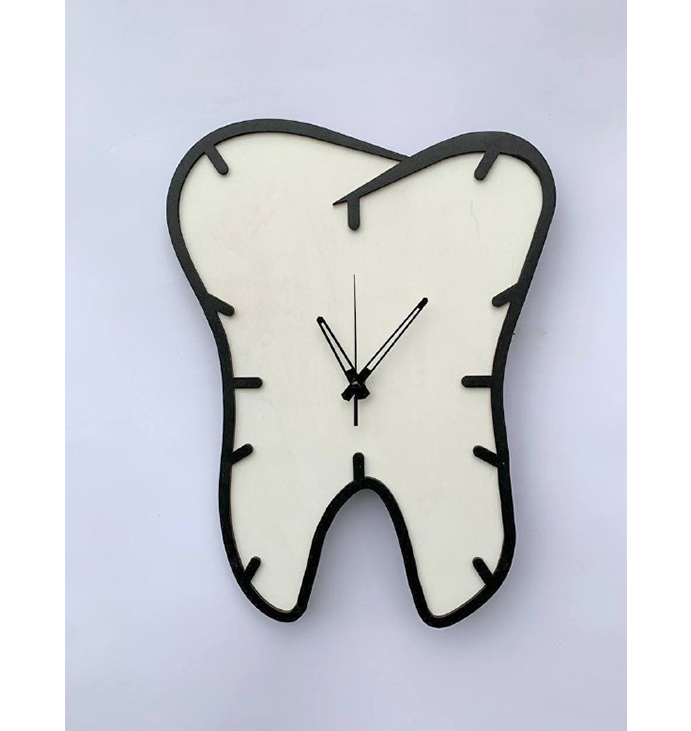 Годинник для стоматології &quot;Зуб&quot; Clock for dentist &quot;Tooth&quot;, 26х45 см large popup