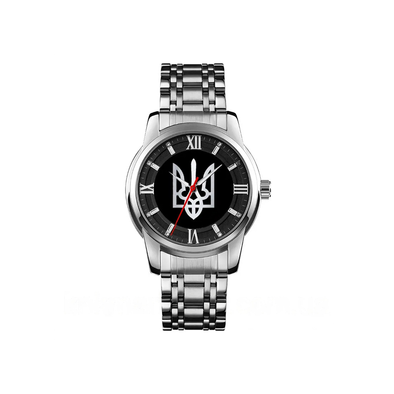 Годинник механічний Patriot Classic Glory to Ukraine Silver-Black (1132-0213) large popup