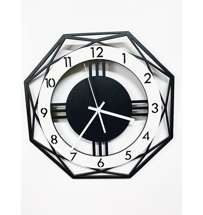 Годинник &quot;Багатокутник&quot; Clock &quot;Polygon&quot;, 30 см. large popup