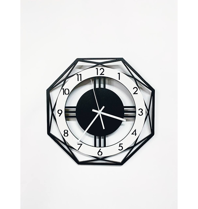 Годинник &quot;Багатокутник&quot; Clock &quot;Polygon&quot;, 30 см. large popup