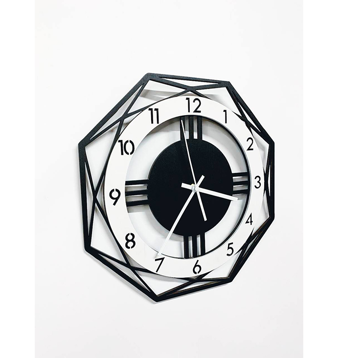 Годинник &quot;Багатокутник&quot; Clock &quot;Polygon&quot;, 30 см. large popup