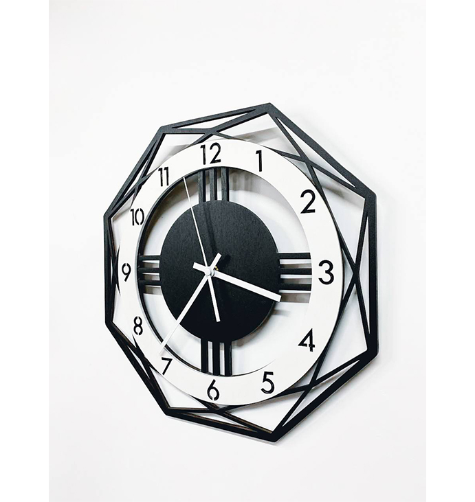 Годинник &quot;Багатокутник&quot; Clock &quot;Polygon&quot;, 30 см. large popup