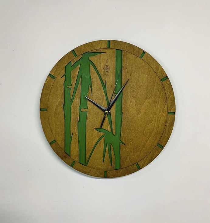 Годинник &quot;Бамбук&quot; Clock &quot;Bamboo&quot;, 30 см. large popup