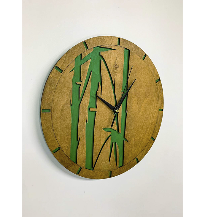 Годинник &quot;Бамбук&quot; Clock &quot;Bamboo&quot;, 30 см. large popup