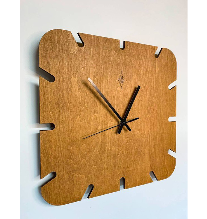 Годинник &quot;Лист&quot; Clock &quot;Leaf&quot;, 32х32 см. large popup