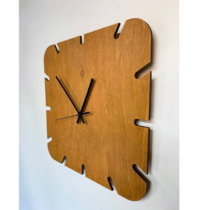 Годинник &quot;Лист&quot; Clock &quot;Leaf&quot;, 32х32 см. large popup