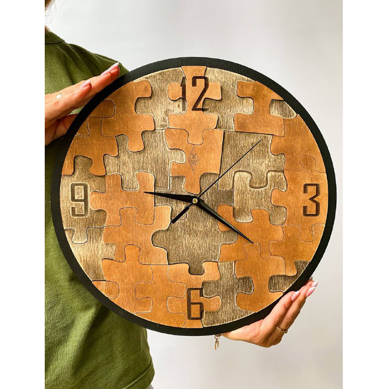 Годинник &quot;Пазл&quot; Clock &quot;Puzzle&quot;, 30 см. large popup