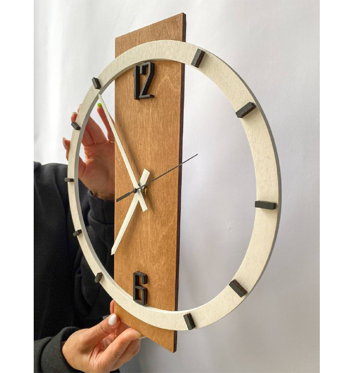 Годинник &quot;Перетин&quot; Clock &quot;Intersection&quot;, 30 см. large popup