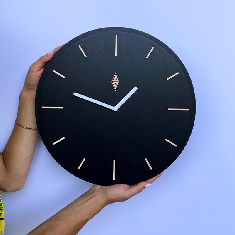 Годинник &quot;Total black&quot; Clock &quot;Total black&quot;, 30 см. large popup