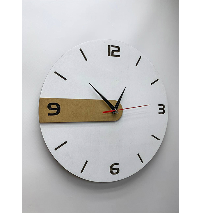 Годинник  &quot;White&quot; Clock &quot;White&quot;, 30 см. large popup