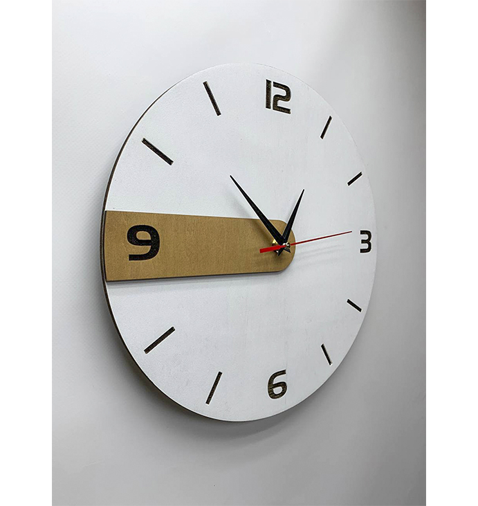 Годинник  &quot;White&quot; Clock &quot;White&quot;, 30 см. large popup