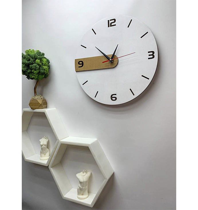 Годинник  &quot;White&quot; Clock &quot;White&quot;, 30 см. large popup