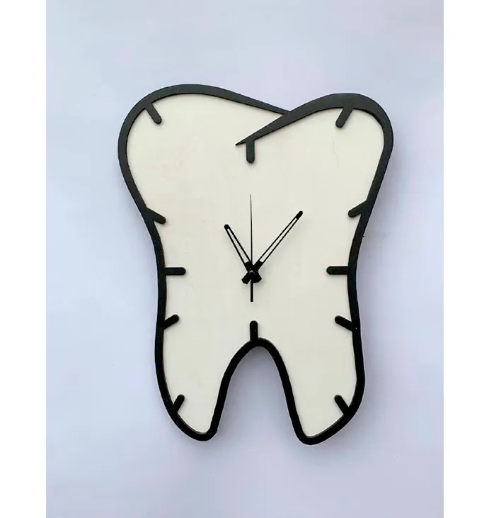 Годинник для стоматології &quot;Зуб&quot; Clock for dentist &quot;Tooth&quot;, 26х45 см