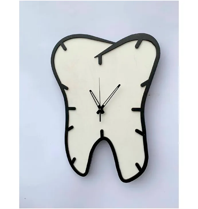 Годинник для стоматології &quot;Зуб&quot; Clock for dentist &quot;Tooth&quot;, 26х45 см