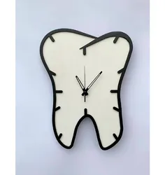 Годинник для стоматології "Зуб" Clock for dentist "Tooth", 26х45 см