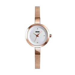 Годинник Skmei 1390 рожеве золото жіночий  (1390 rose gold)