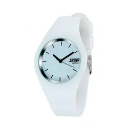 Годинник Skmei 9068 rubber білий жіночий  (9068 white)