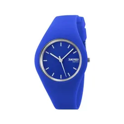 Годинник Skmei 9068 rubber темно-синій жіночий  (9068 blue)