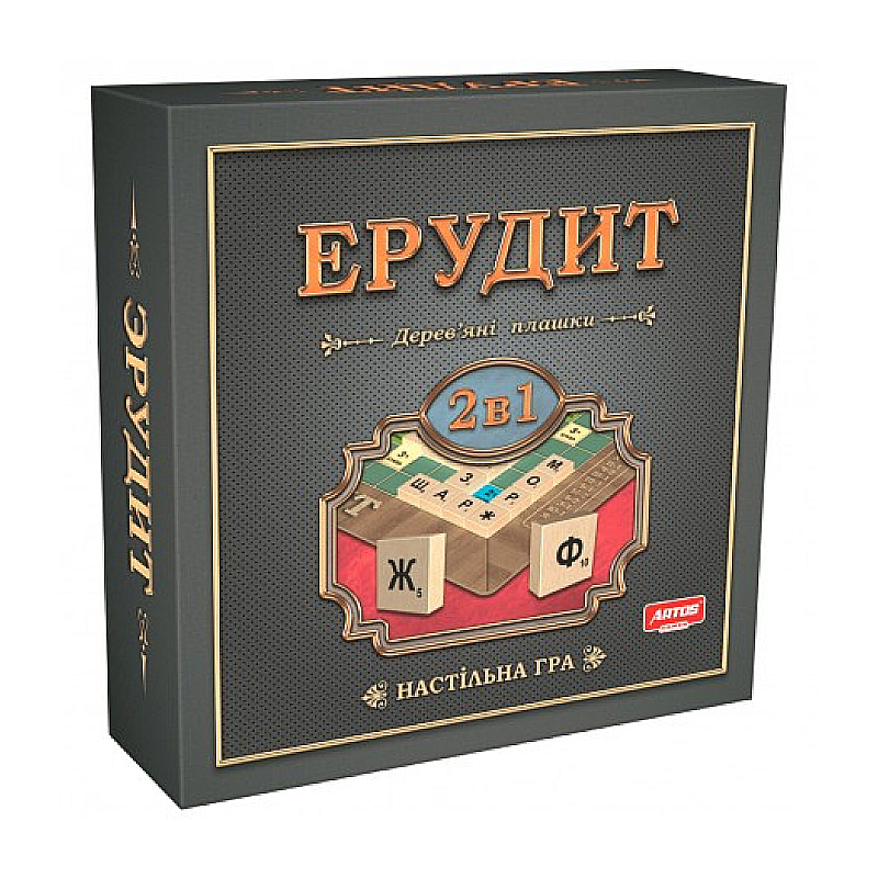 Гра настільна розвиваюча &#039;Ерудит 2 у 1&#039; (укр.), в кор. 34*30*6см, ARTOS Games (0987) large popup