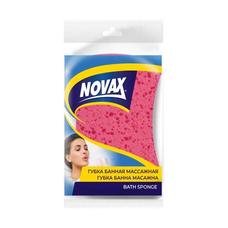 Губка банна NOVAX масажна 1 шт ергоном (333687) large popup