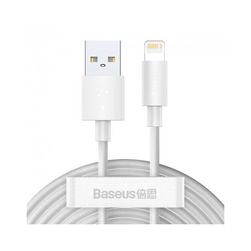 Кабель Вaseus Simple Wisdom Data Cable Kit, 1 usb, 1,5м, білий large popup