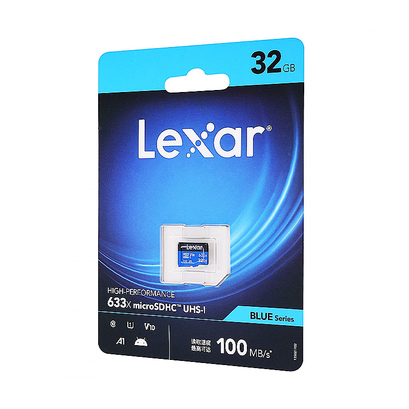 Карта пам&#039;яті LEXAR 633x MicroSDHC Card, 32GB Class 10 (UHS-1 U1) (822775) large popup