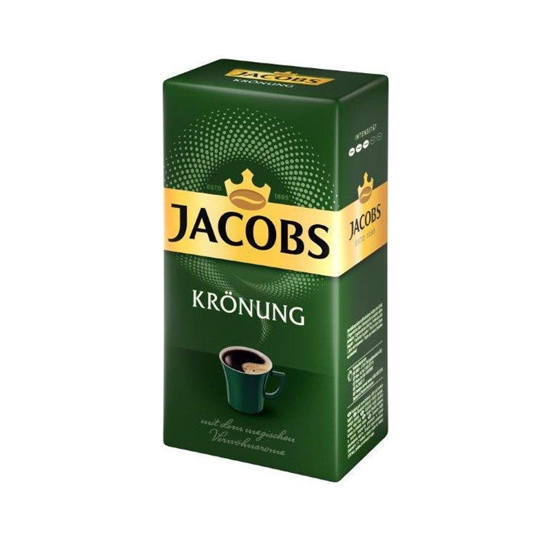 М&#039;яка кава мелена 100% Арабіка Jacobs Kronung, 500 г, Німеччина large popup