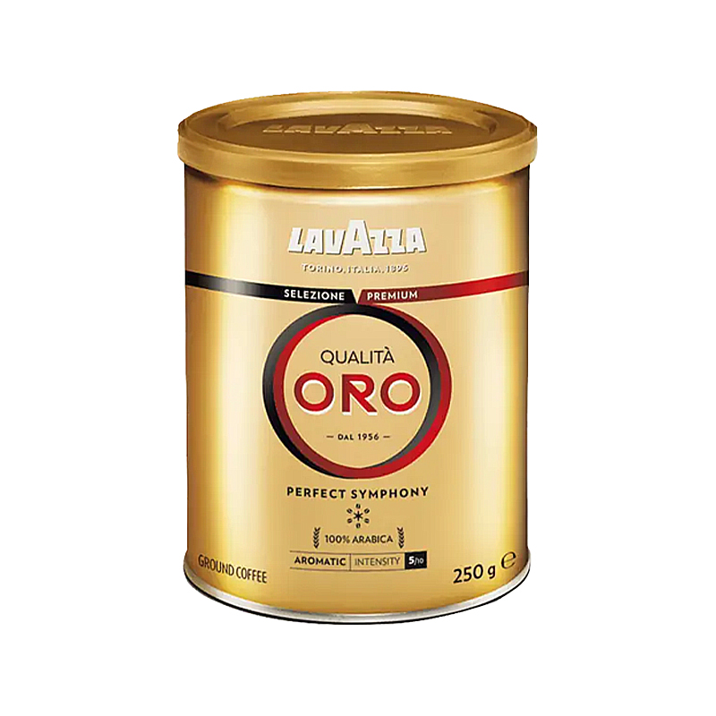 Кава мелена арабіка Lavazza Qualita Oro у банку, 250 грам large popup