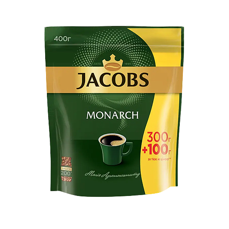 Кава розчинна сублімована Jacobs Монарх, 400г large popup