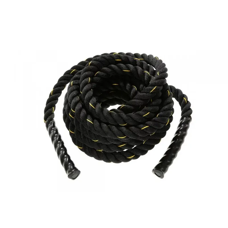 Канат для кросфіту EasyFit Battle Rope 15 м чорний (EF-KBR15) МП