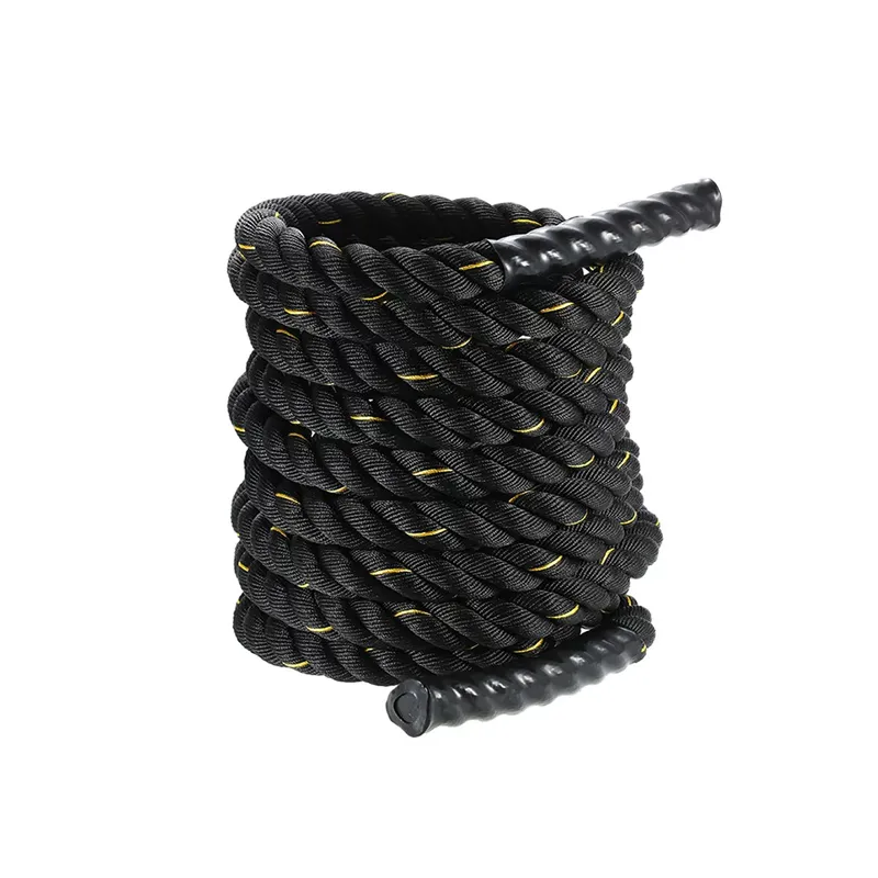 Канат для кросфіту EasyFit Battle Rope 15 м чорний (EF-KBR15) МП