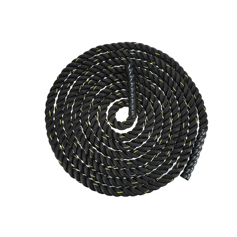 Канат для кросфіту EasyFit Battle Rope 15 м чорний (EF-KBR15) МП