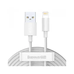 Кабель Вaseus Simple Wisdom Data Cable Kit, 1 usb, 1,5м, білий