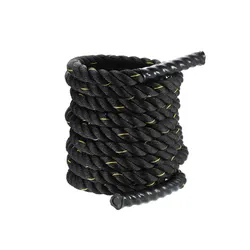 Канат для кросфіту EasyFit Battle Rope 15 м чорний (EF-KBR15) МП thumbnail