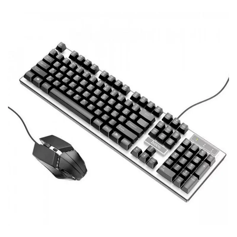 Клавіатура Hoco GM18 Luminous gaming keyboard + миша комп&#039;ютерна, чорна