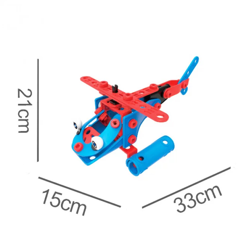 Конструктор Build&amp;Play 6 в 1 Потяг 134 ел. (J-7757) large popup