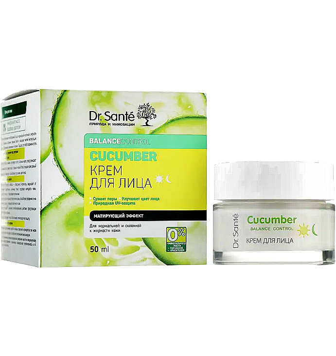 Крем для обличчя Dr.Sante Cucumber Balance Control, 50 мл (03460) large popup