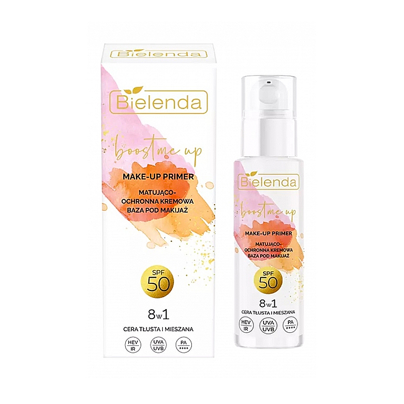 Крем-основа під макіяж Bielenda Boost Me Up зволожувальна 8в1, SPF50, 30мл (048259) large popup