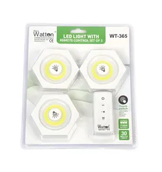 Лампа Watton WT-365 LED з ДУ, на батарейках, 1уп. (3шт) (465794) thumbnail