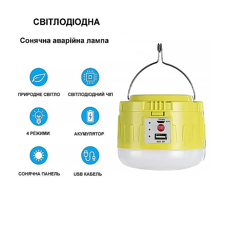 Ліхтар кемпінговий Energy Sawing LED, салатовий (834227)