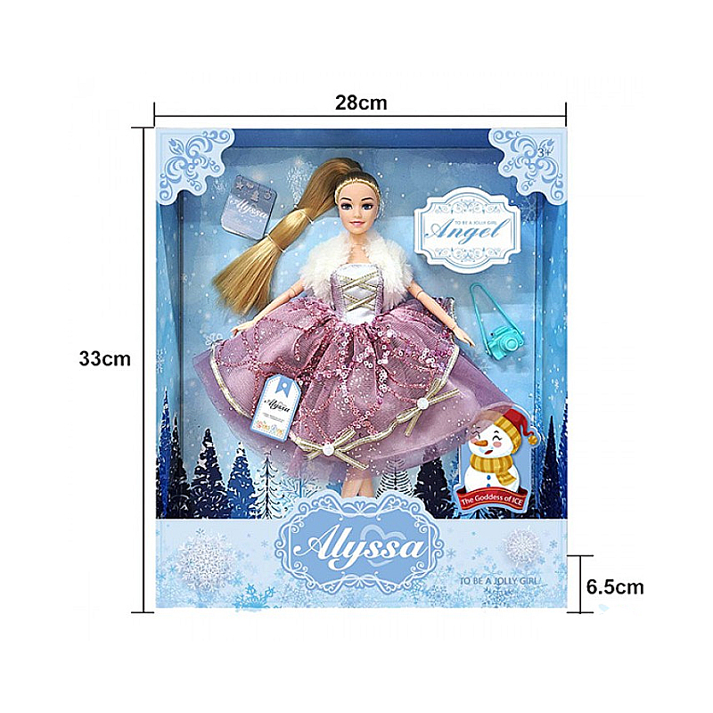 Лялька &quot;Alyssa&quot; Winter Angel, шарнірна, кор. 33*28см (DNA-26033) large popup