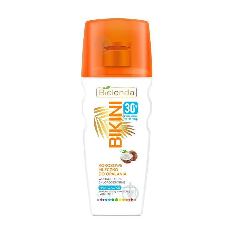 Лосьйон сонцезахисний Bielenda BIKINI SPF30, кокосовий, 200мл (038847) large popup