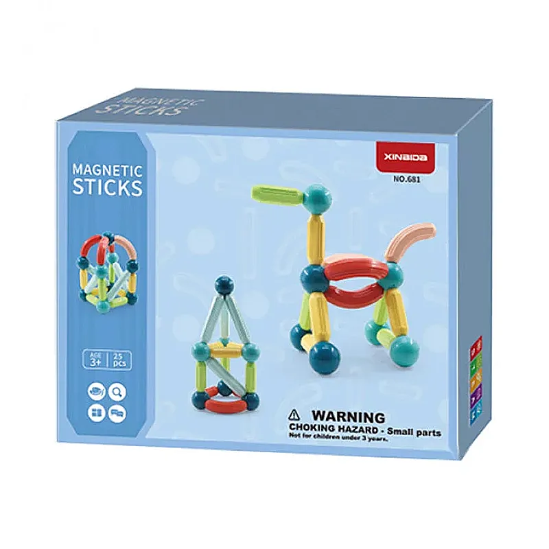 Магнітний конструктор Magnetic Sticks 25 деталей